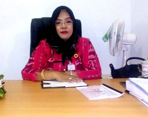 Kepala Dinas PP dan PA Kabupaten Bolmong, Hj Farida Mooduto