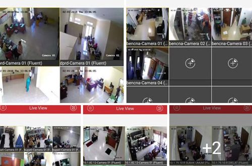 CCTV yang terkoneksi ke HP Bupati Bolmong. (Foto : Kominfo Bolmong)